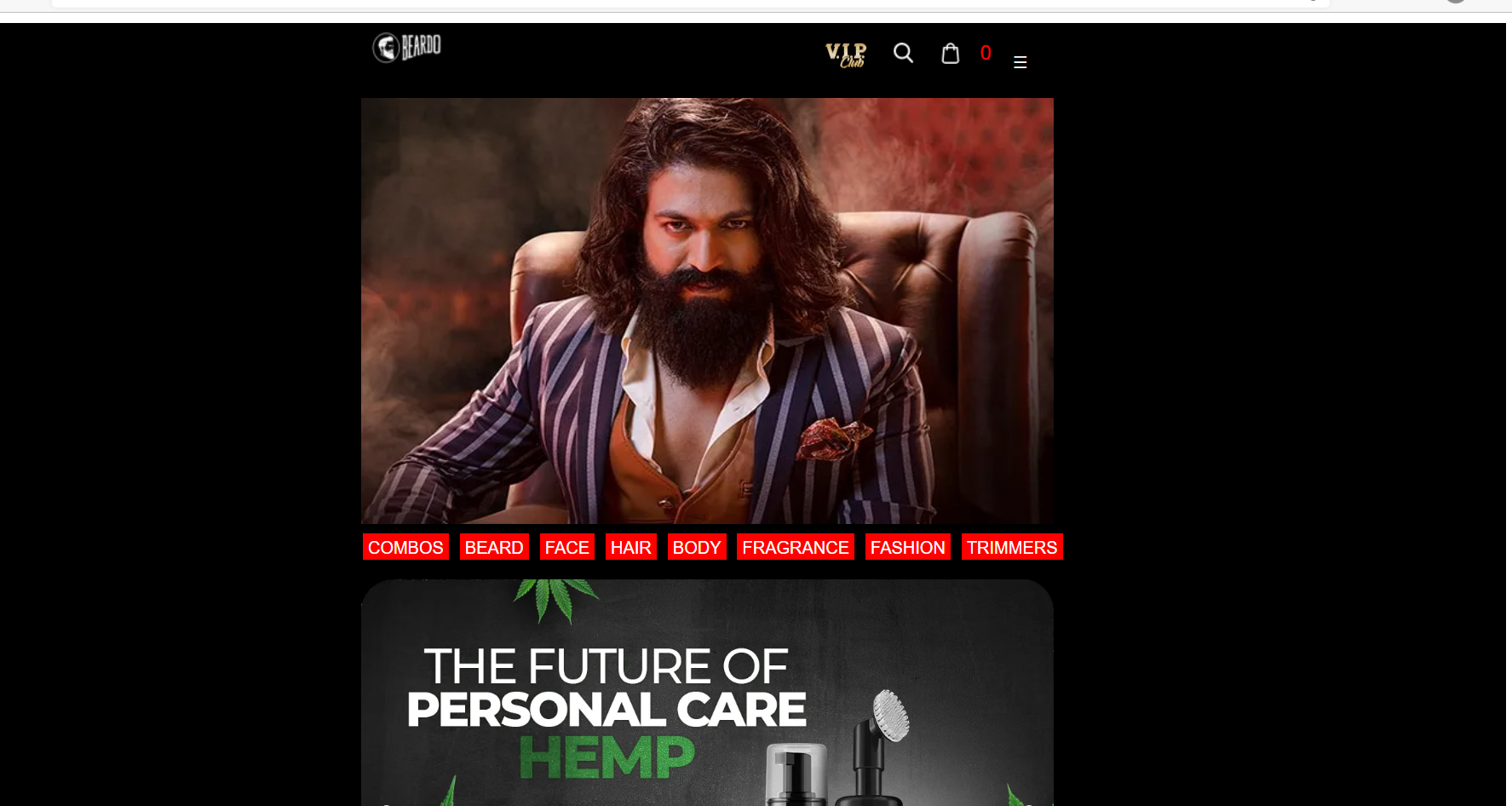 Screenshot of web app